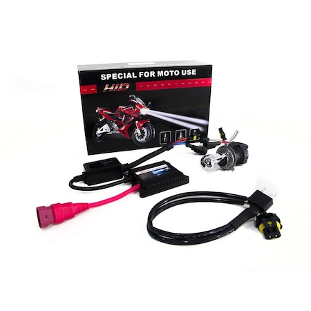 H4 8K Dual Beam Motorcycle Headlight Kit For Single Headlights